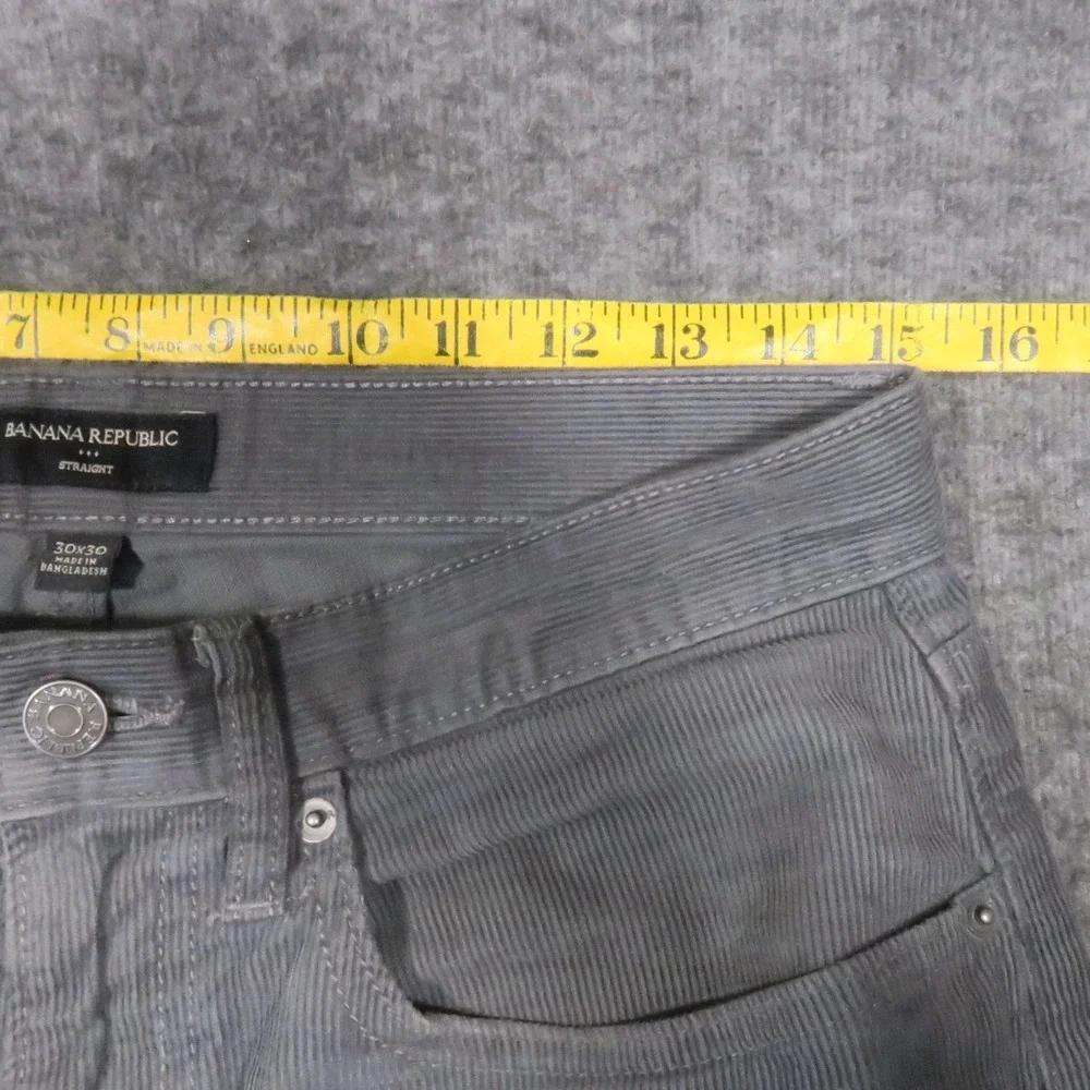 Banana Republic Straight Corduroy Pants 30x30‎ Castle Grey Academia Preppy 90s